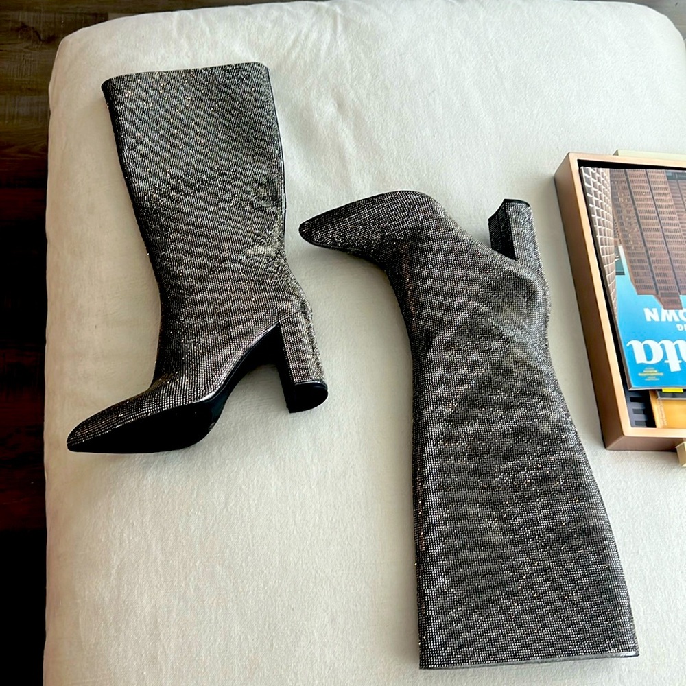 Gunmetal disco boots 🪩